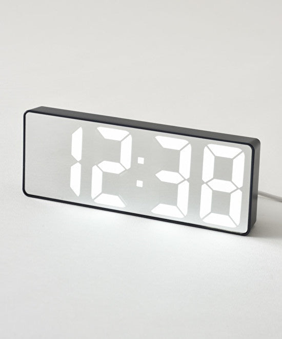 BRUNO LED Mirror Clock - Navy BCA025-NV