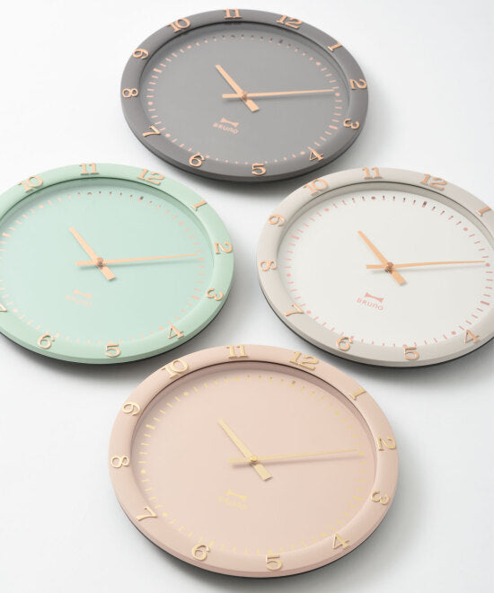 BRUNO Pastel Wall Clock - Pink Beige BCW040-PBE