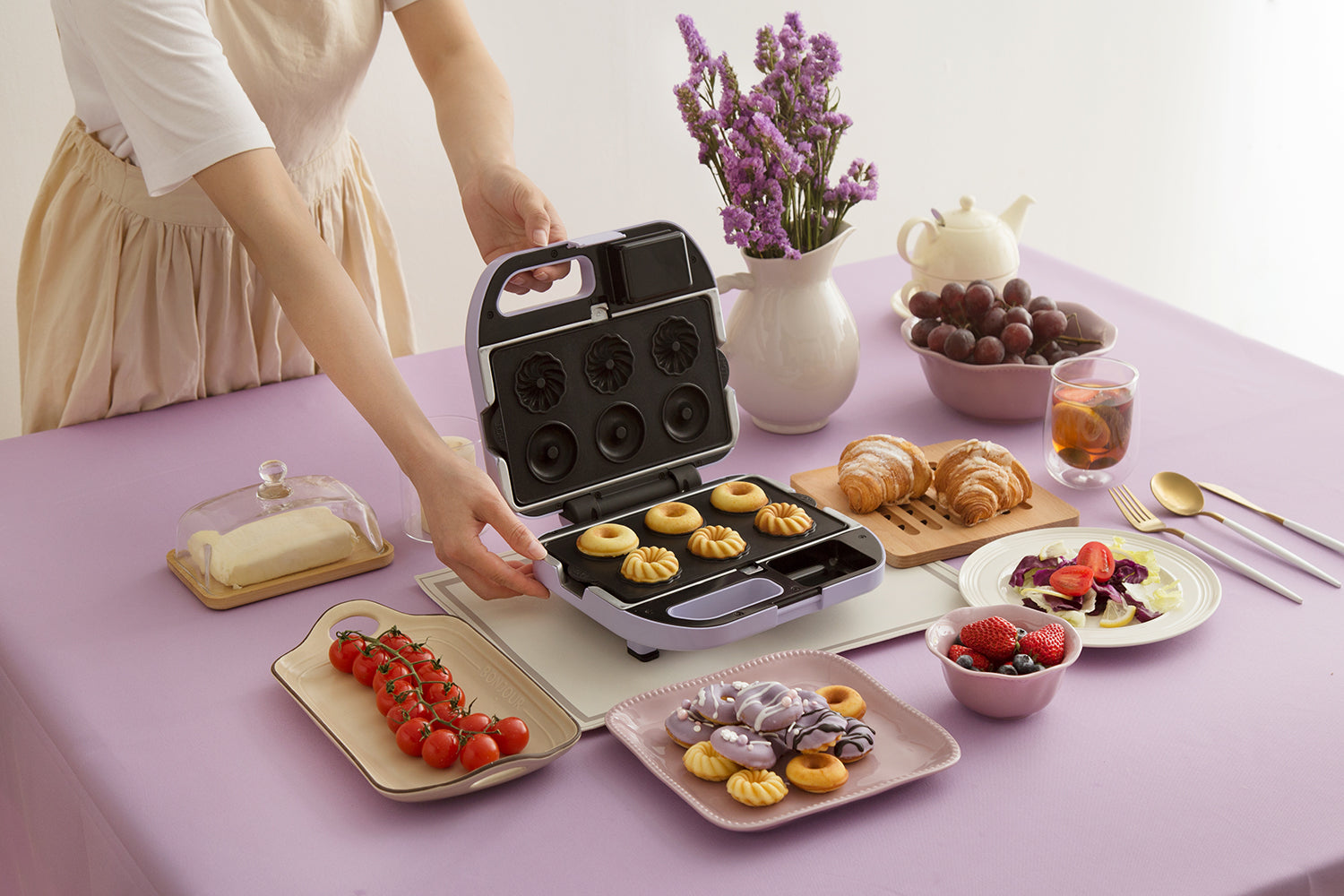 Vitantonio Waffle & Hot Sand Maker - Lavender VWH-50A-LA