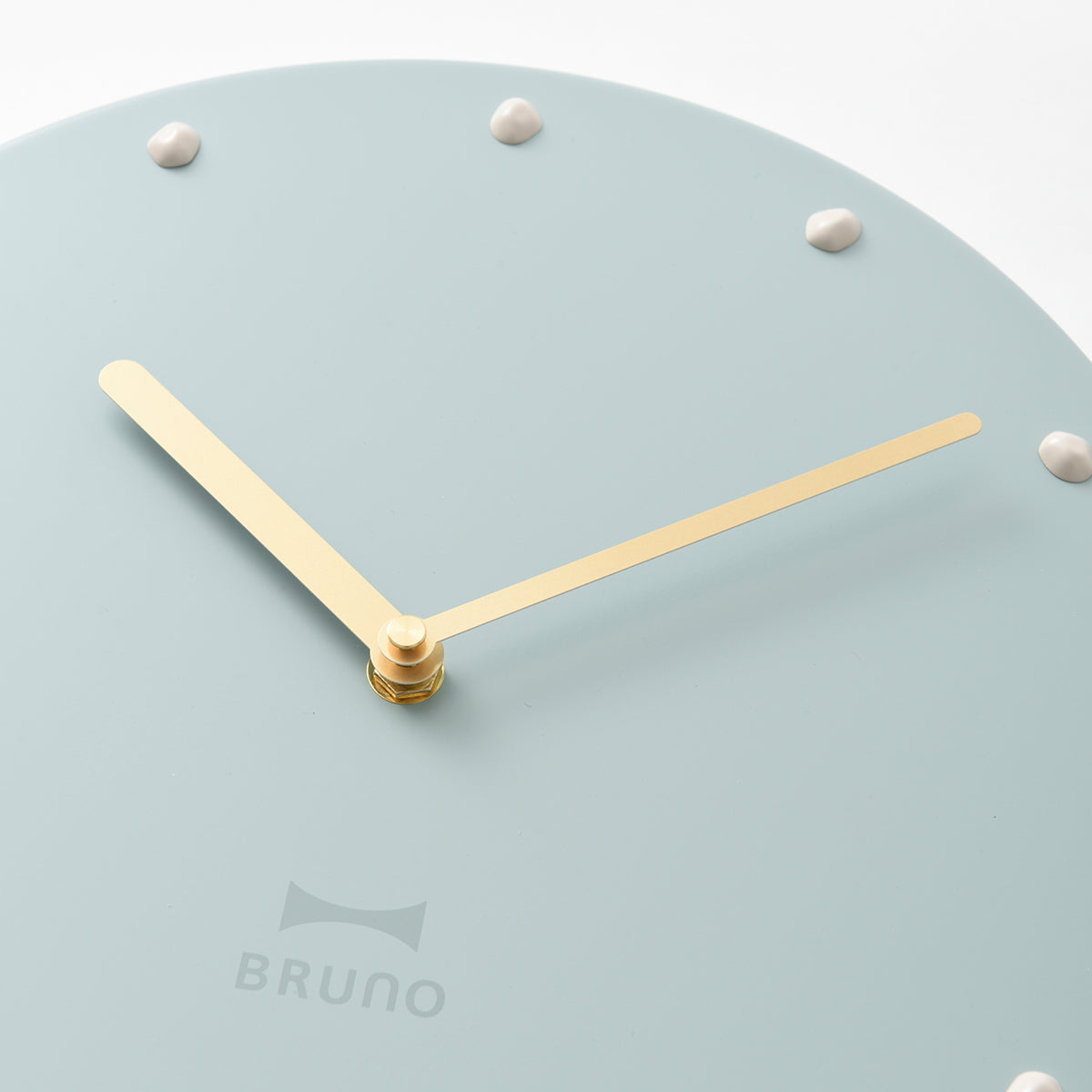 BRUNO Simple Metal Wall Clock - Greige