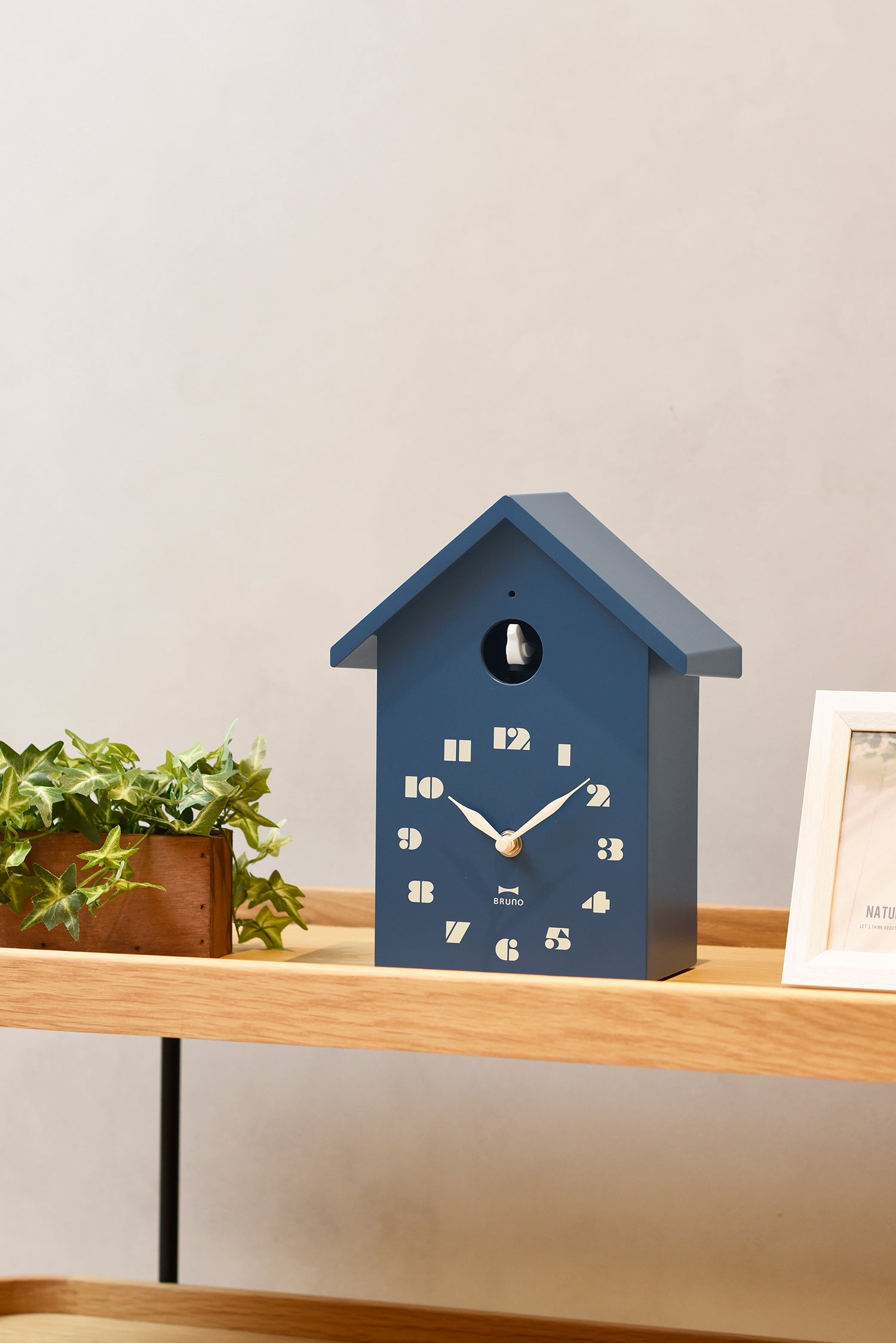 BRUNO Bird House Clock - Navy BCW047-NV