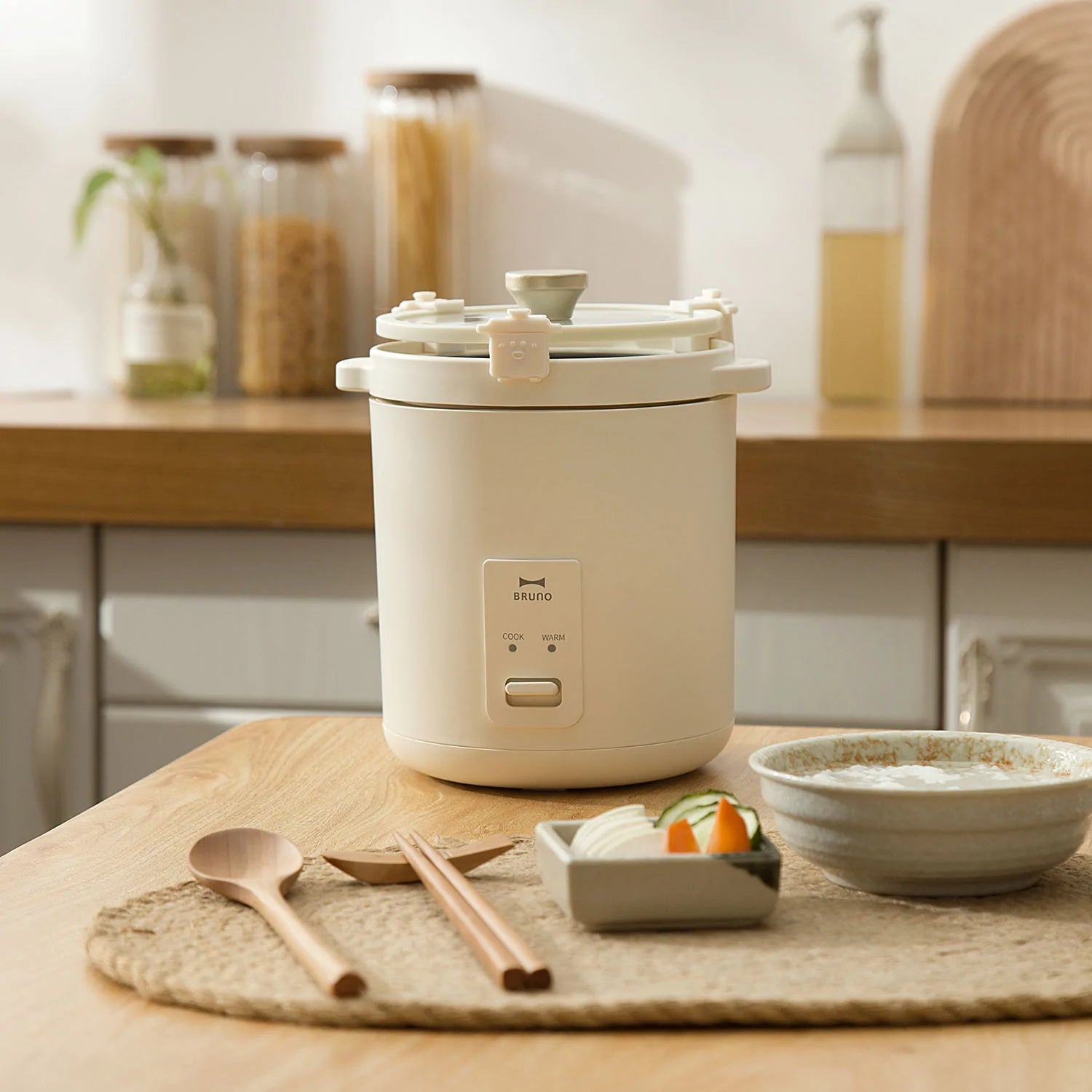 BRUNO Compact Rice Cooker - Ivory