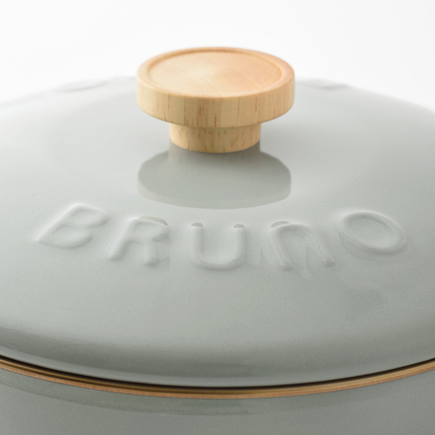 BRUNO 20cm Enamel Pot - Greige