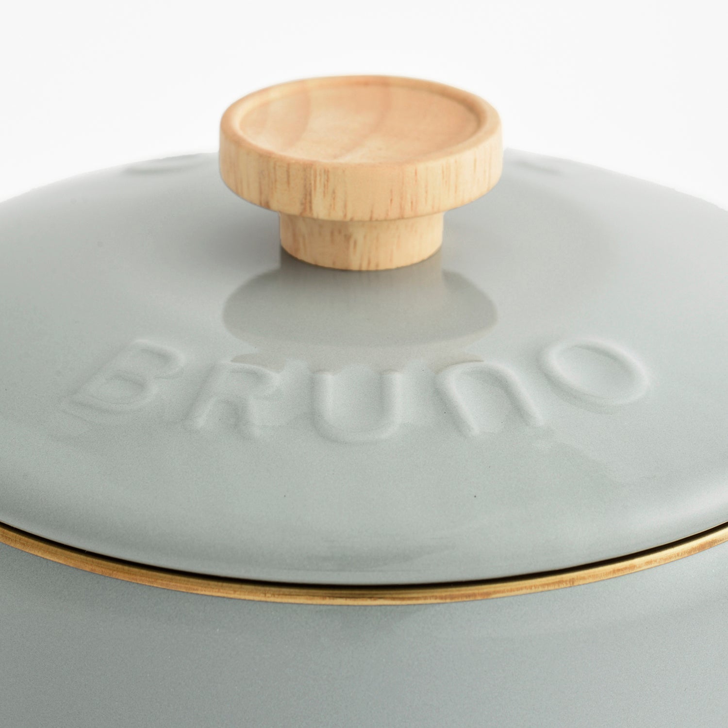 BRUNO 16cm Enamel Saucepan - Greige