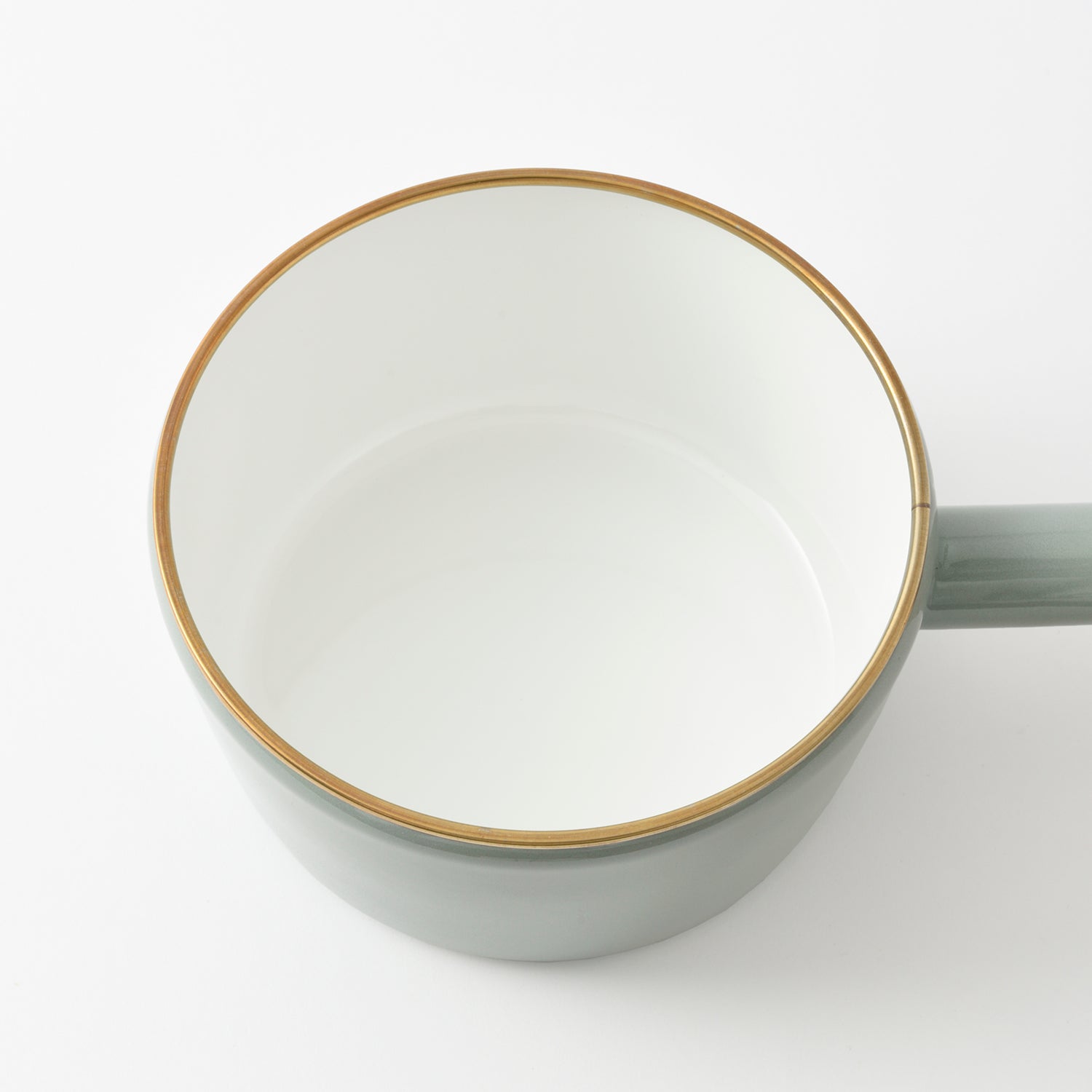 BRUNO 16cm Enamel Saucepan - Greige